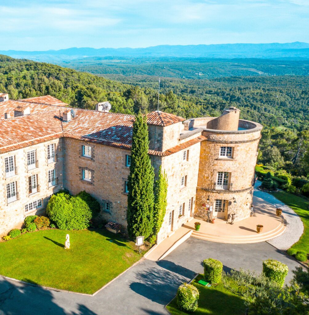 Aerial view of the Bastide of Tourtour