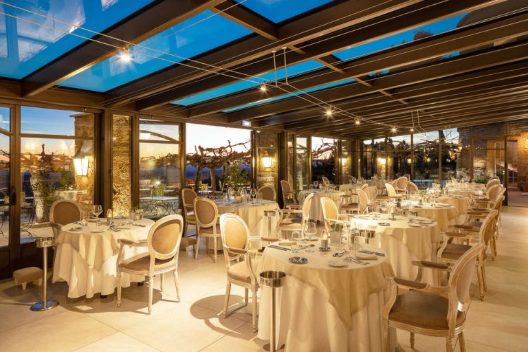 Terrasse du restaurant de la Bastide de Tourtour