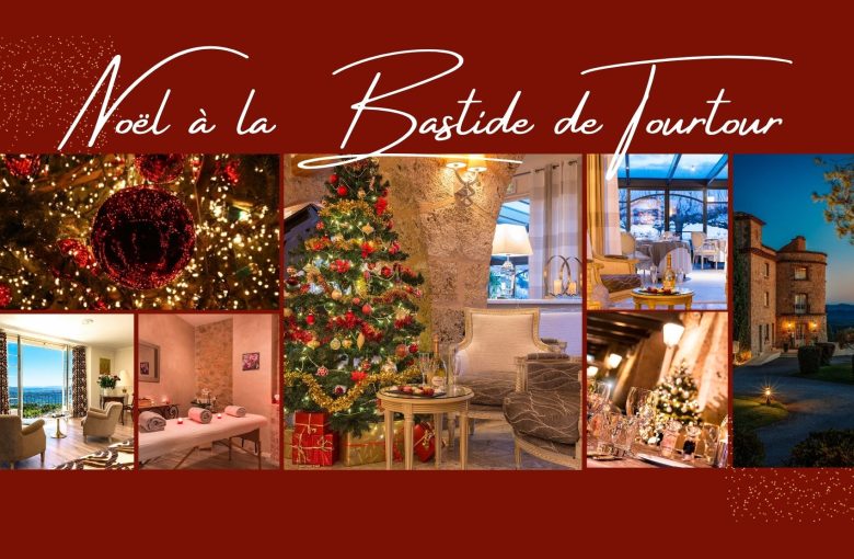 Visuel pour promouvoir Noël à la Bastide de Tourtour