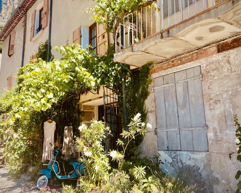 Provencal house in the village of Tourtour