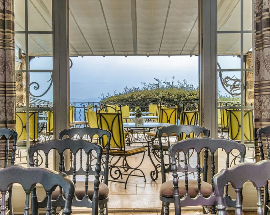 View on the terrace of the Bastide de Tourtour