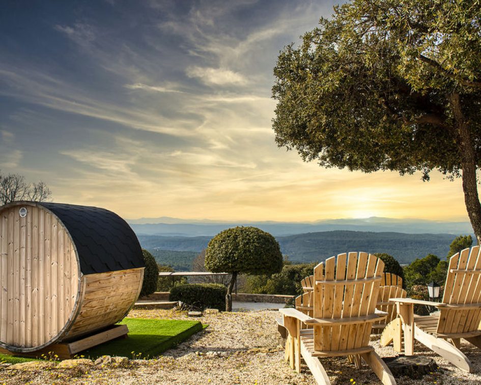 Photo - Spa Vauban BastideTourtour mars2022 12 View of a sunset at the Bastide de Tourtour - hotel spa var