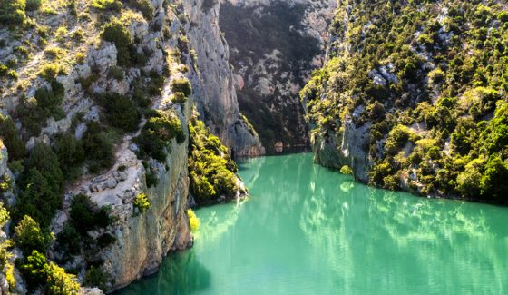 Paysage des Gorges du Verdon à proximité de la Bastide de Tourtour