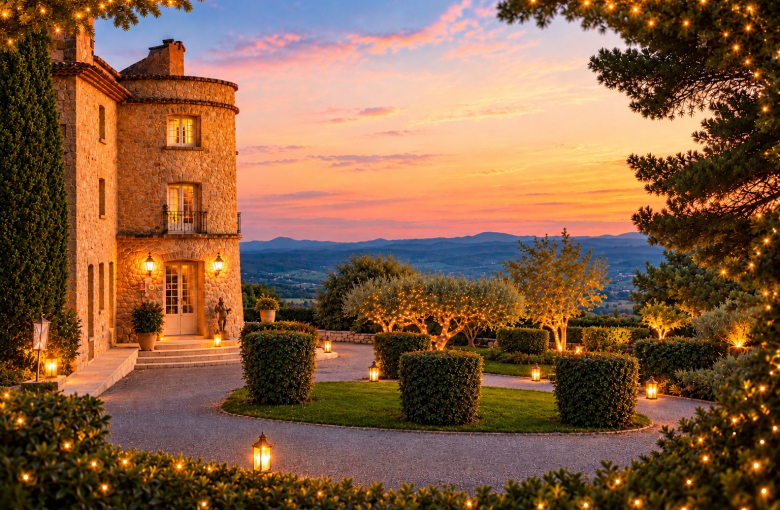 La Bastide de Tourtour with a Christmassy atmosphere